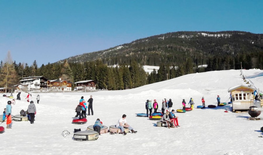 Snowtube-Gelände in St. Martin/Tennengebirge